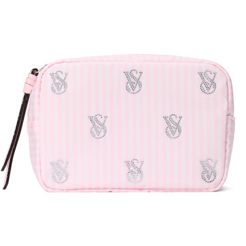 Victoria's Secret Shine Logo Travel Cosmetics Bag NWT